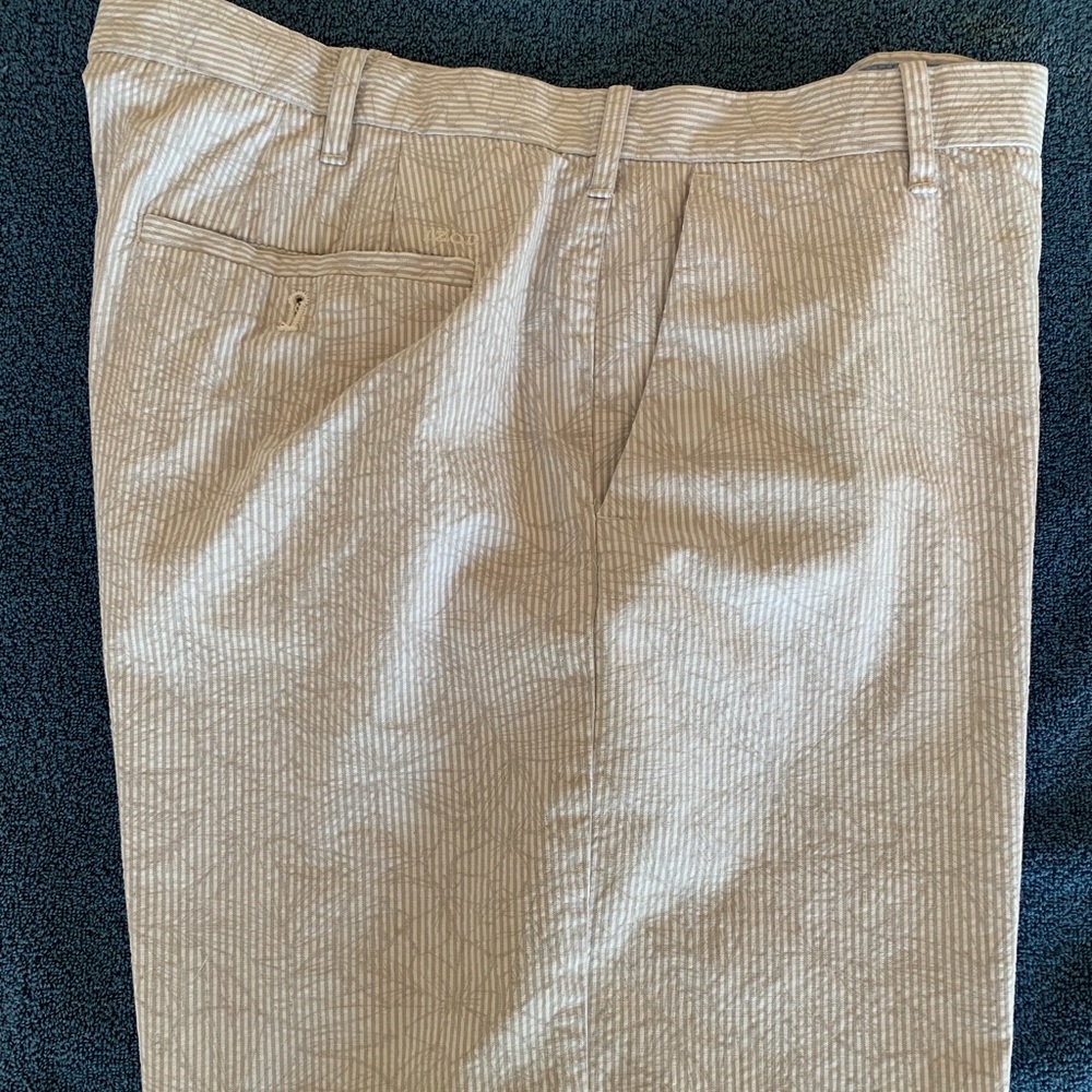 Izod Seersucker Bermuda Shorts